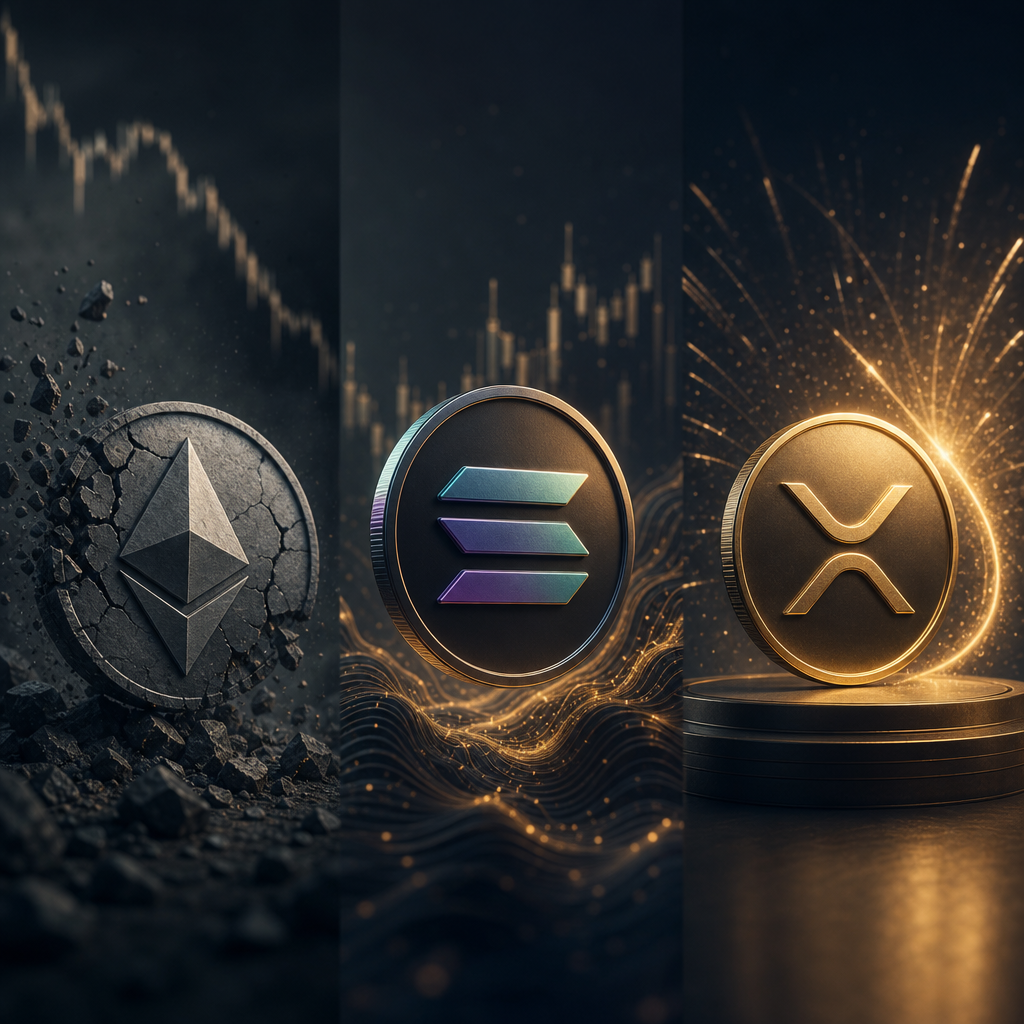 Altcoins im Check: Ethereum kämpft, Solana überrascht, XRP feiert SEC-Einigung