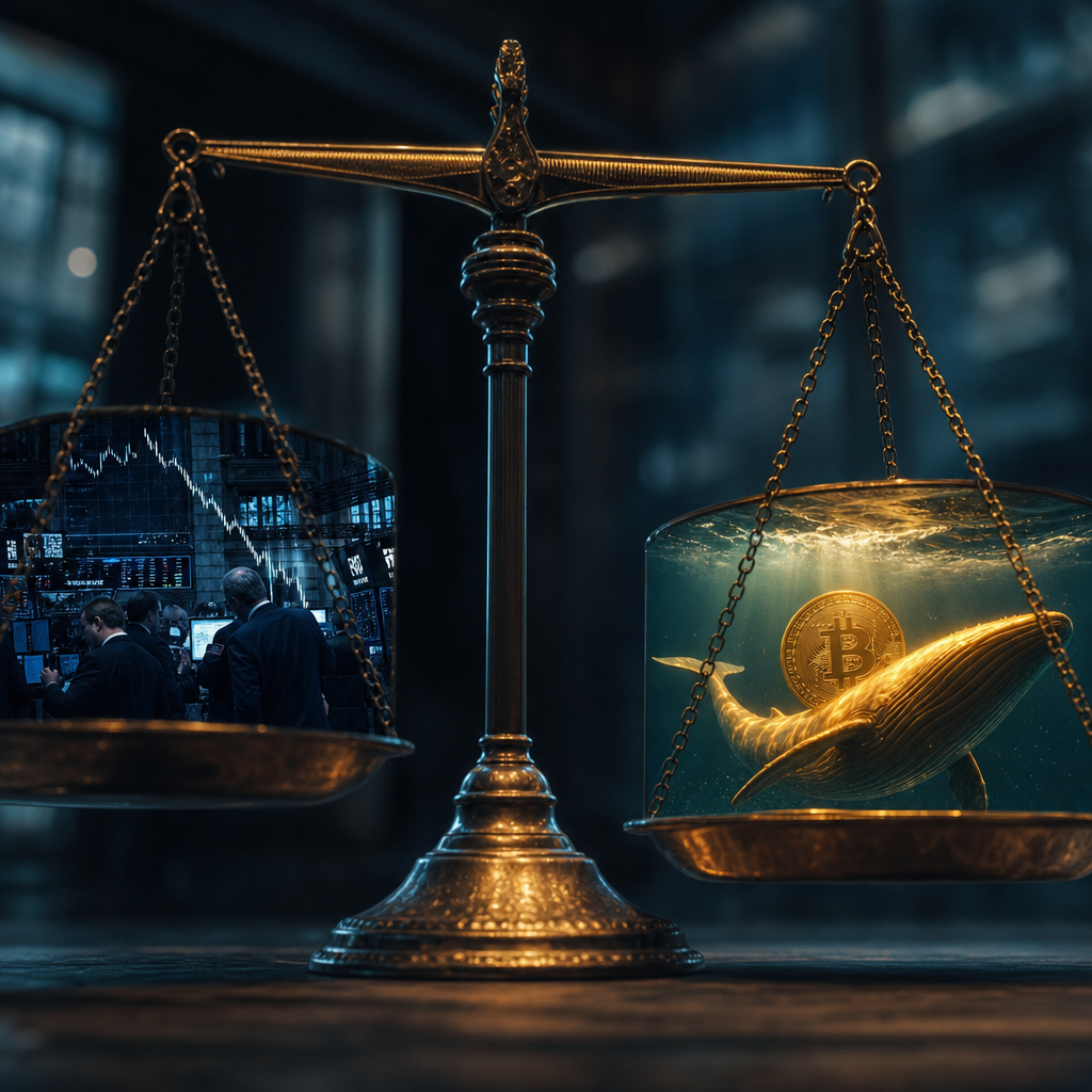 Die stille Spaltung: Warum Wale den ETFs den Bitcoin-Markt gerade aus der Hand nehmen