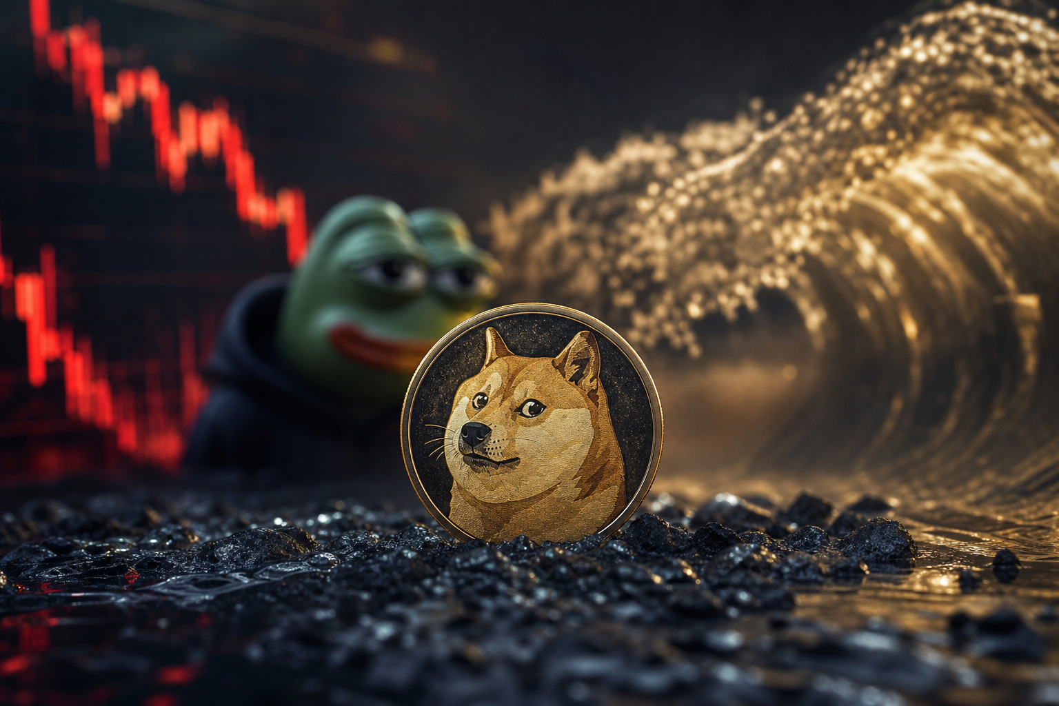 Dogecoin bei 0,072 Dollar: Zwischen Liquidationswelle und neuem Pepe-Hype