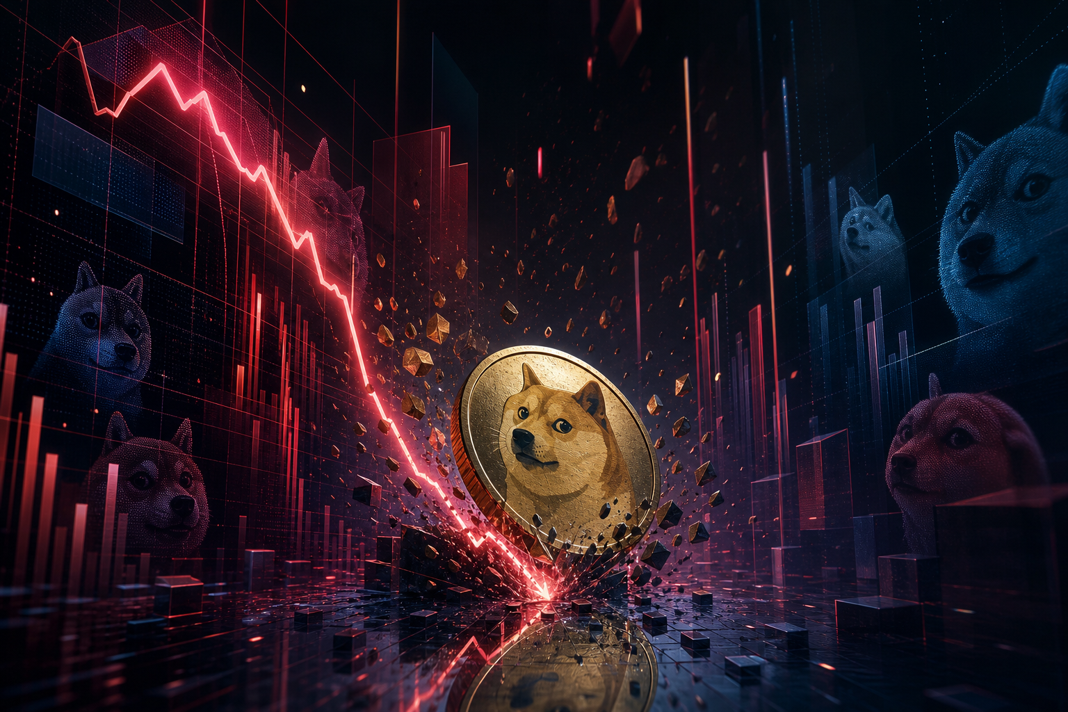 Dogecoin fällt auf 0,072 Dollar: 10,4 Millionen Dollar Liquidationen erschüttern den Memecoin-Sektor