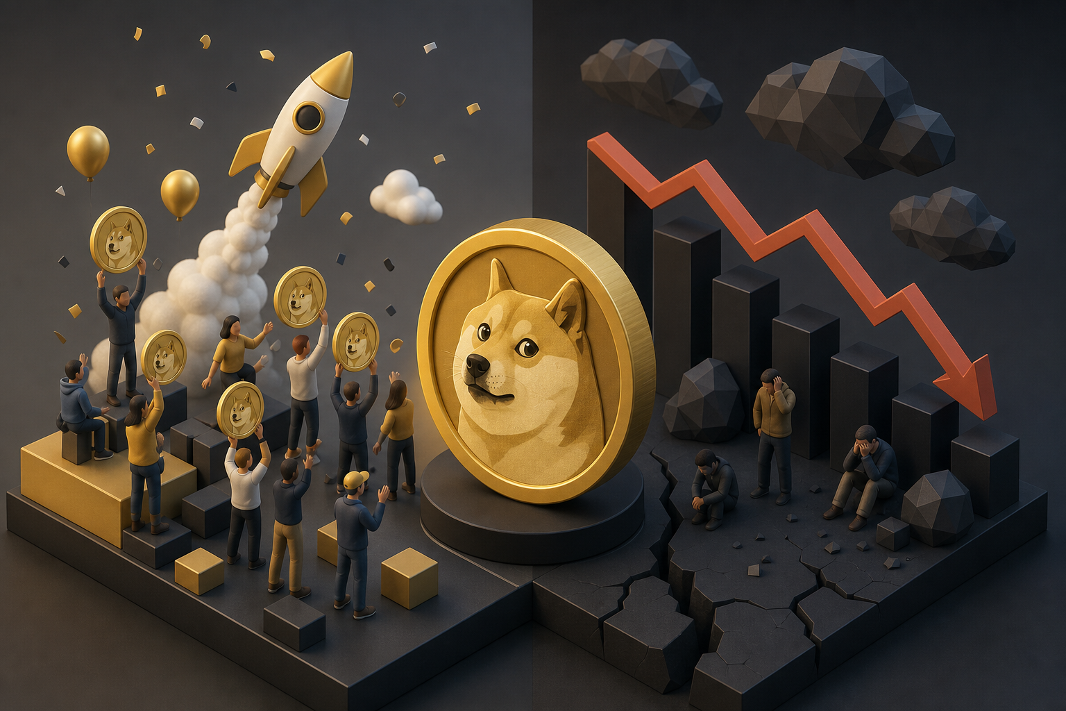 Dogecoin: Zwischen Community-Hype und harter Kursrealität